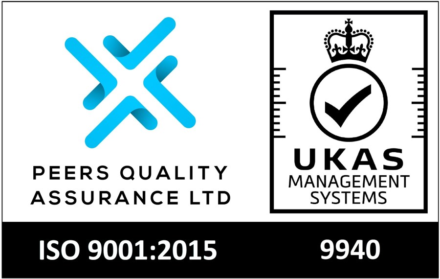 ISO 9001:2015 - Peers Quality Assurance Ltd / UKAS 9940